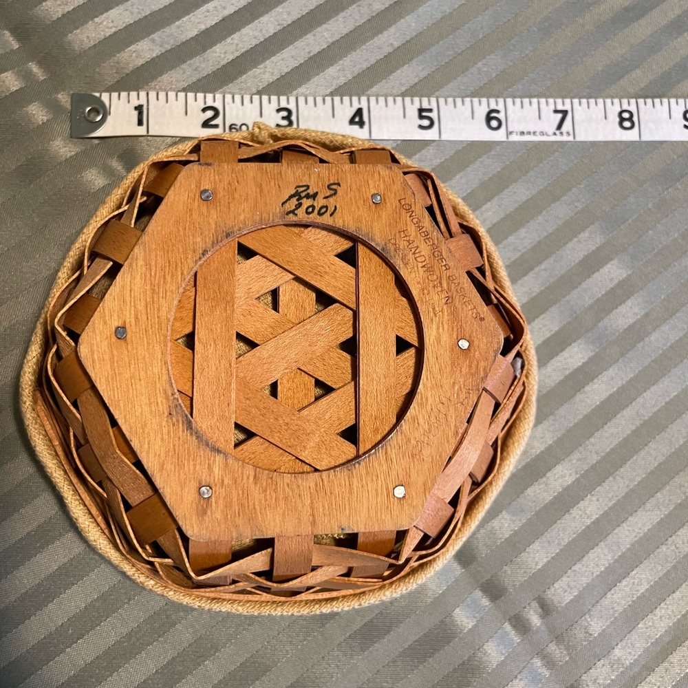 Longaberger Woven Wood Accent Basket in Natural Brown - Home Accents - Picture 2 of 11